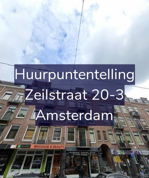 Foto gevel Huurpuntentelling voor Zeilstraat 20-3, Amsterdam