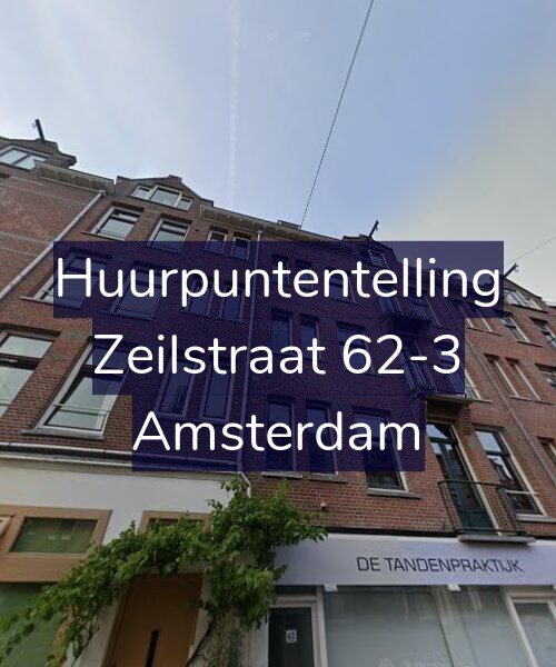 Foto gevel Huurpuntentelling voor Zeilstraat 62-3, Amsterdam