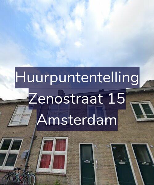 Foto gevel Huurpuntentelling voor Zenostraat 15, Amsterdam