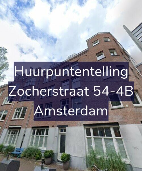 Foto gevel Huurpuntentelling voor Zocherstraat 54-4B, Amsterdam