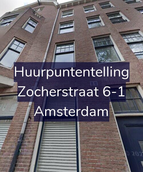 Foto gevel Huurpuntentelling voor Zocherstraat 6-1, Amsterdam