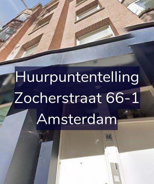 Foto gevel Huurpuntentelling voor Zocherstraat 66-1, Amsterdam