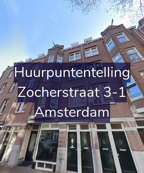 Foto gevel Huurpuntentelling voor Zocherstraat 3-1, Amsterdam