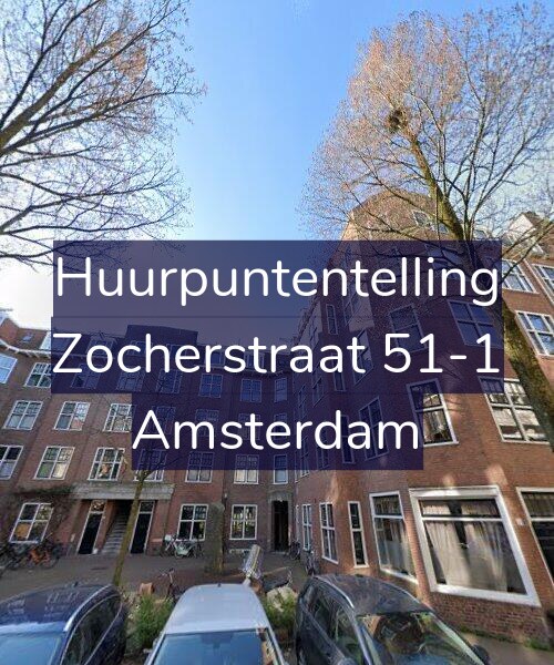 Foto gevel Huurpuntentelling voor Zocherstraat 51-1, Amsterdam