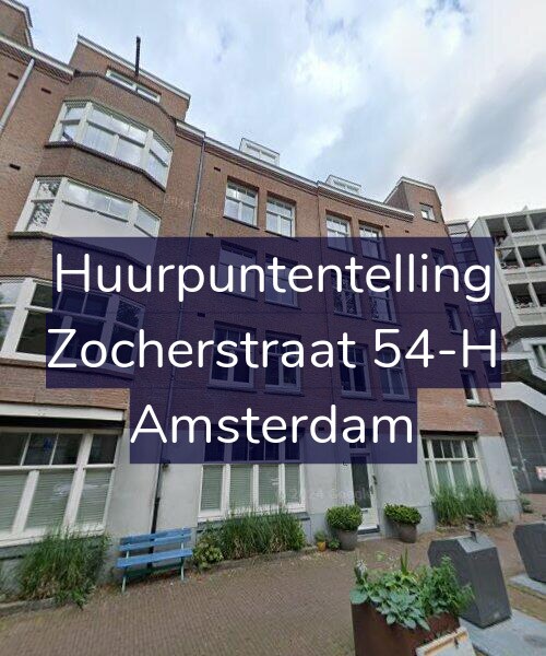 Foto gevel Huurpuntentelling voor Zocherstraat 54-H, Amsterdam