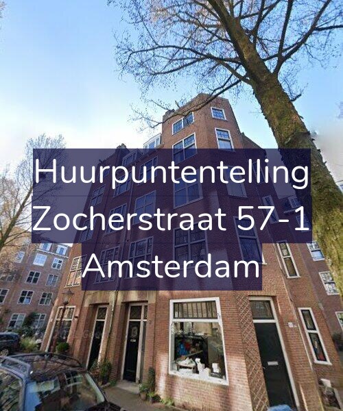Foto gevel Huurpuntentelling voor Zocherstraat 57-1, Amsterdam