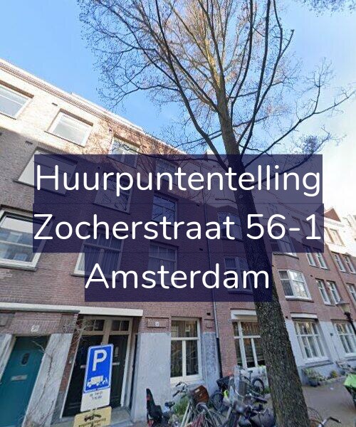 Foto gevel Huurpuntentelling voor Zocherstraat 56-1, Amsterdam