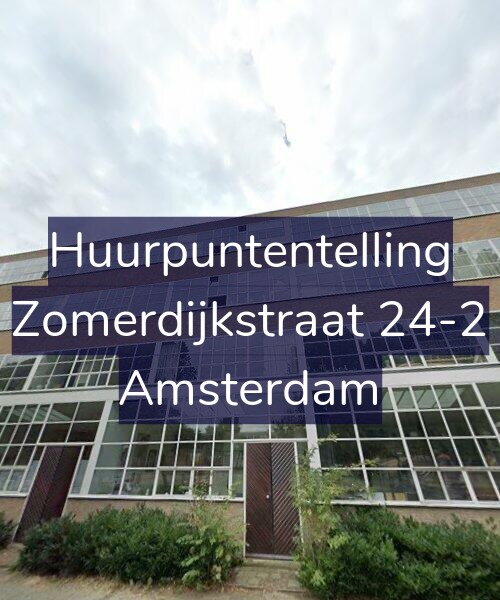 Foto gevel Huurpuntentelling voor Zomerdijkstraat 24-2, Amsterdam