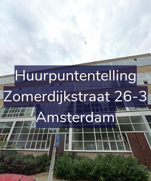 Foto gevel Huurpuntentelling voor Zomerdijkstraat 26-3, Amsterdam