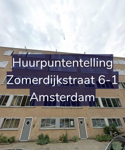 Foto gevel Huurpuntentelling voor Zomerdijkstraat 6-1, Amsterdam