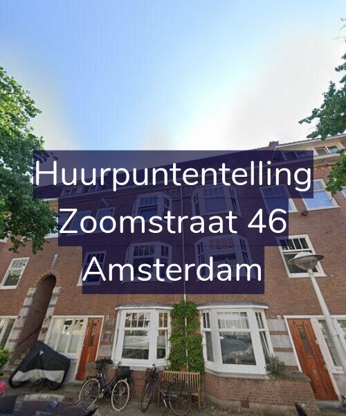 Foto gevel Huurpuntentelling voor Zoomstraat 46, Amsterdam