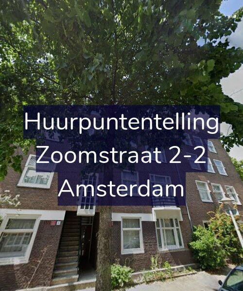 Foto gevel Huurpuntentelling voor Zoomstraat 2-2, Amsterdam