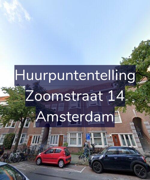 Foto gevel Huurpuntentelling voor Zoomstraat 14, Amsterdam