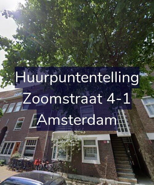 Foto gevel Huurpuntentelling voor Zoomstraat 4-1, Amsterdam