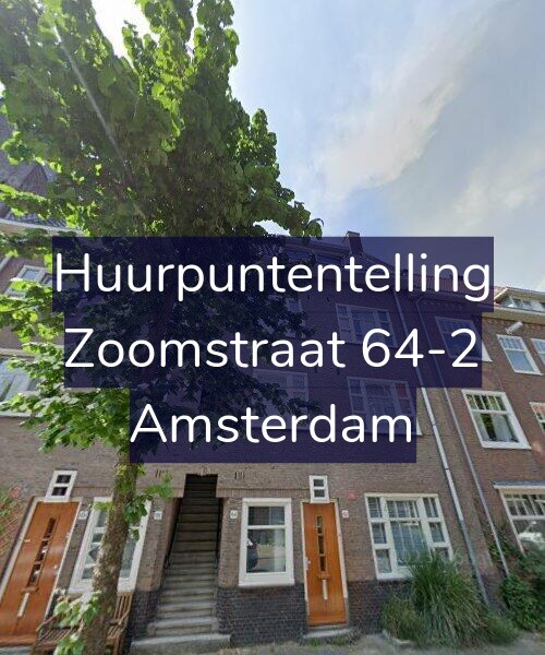 Foto gevel Huurpuntentelling voor Zoomstraat 64-2, Amsterdam