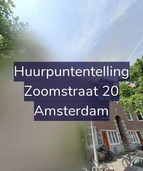 Foto gevel Huurpuntentelling voor Zoomstraat 20, Amsterdam