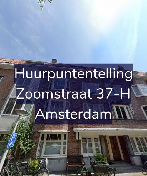 Foto gevel Huurpuntentelling voor Zoomstraat 37-H, Amsterdam