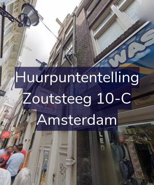 Foto gevel Huurpuntentelling voor Zoutsteeg 10-C, Amsterdam