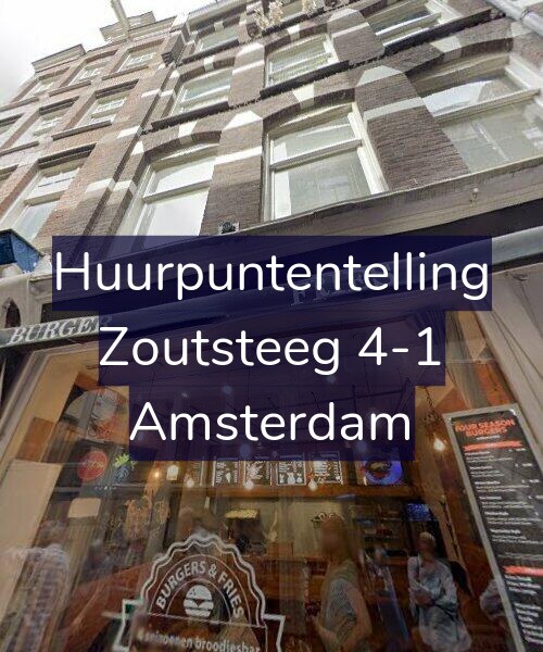 Foto gevel Huurpuntentelling voor Zoutsteeg 4-1, Amsterdam