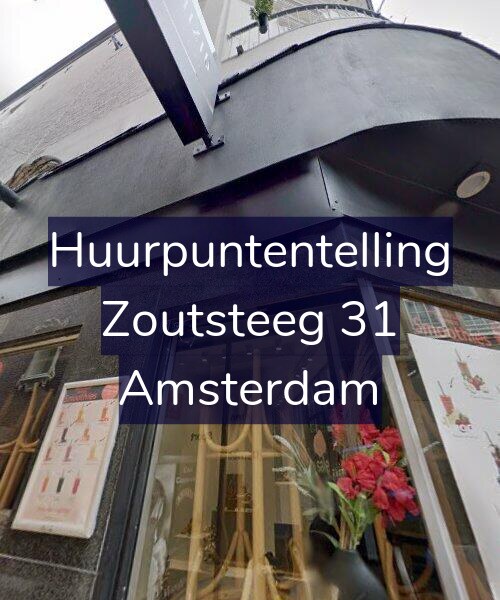Foto gevel Huurpuntentelling voor Zoutsteeg 31, Amsterdam