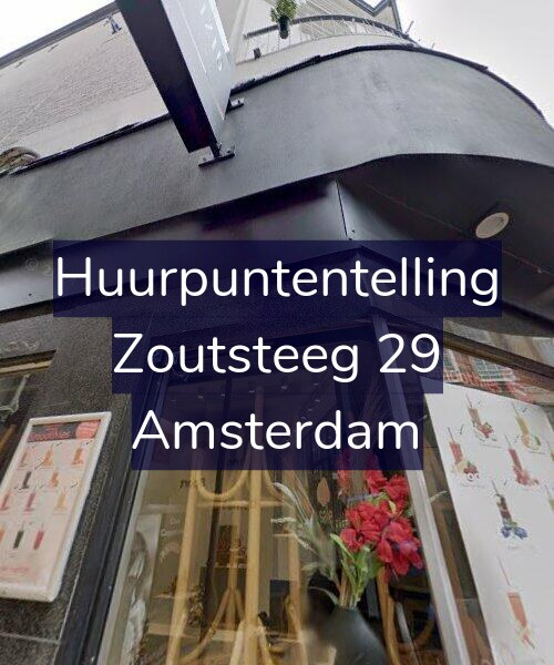 Foto gevel Huurpuntentelling voor Zoutsteeg 29, Amsterdam