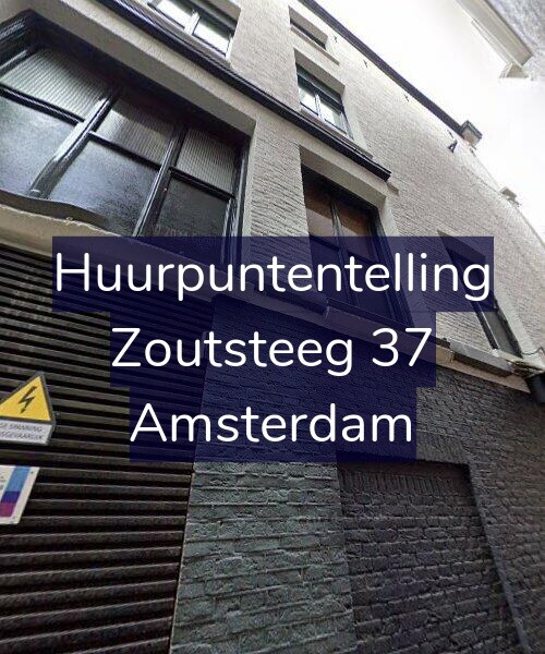 Foto gevel Huurpuntentelling voor Zoutsteeg 37, Amsterdam