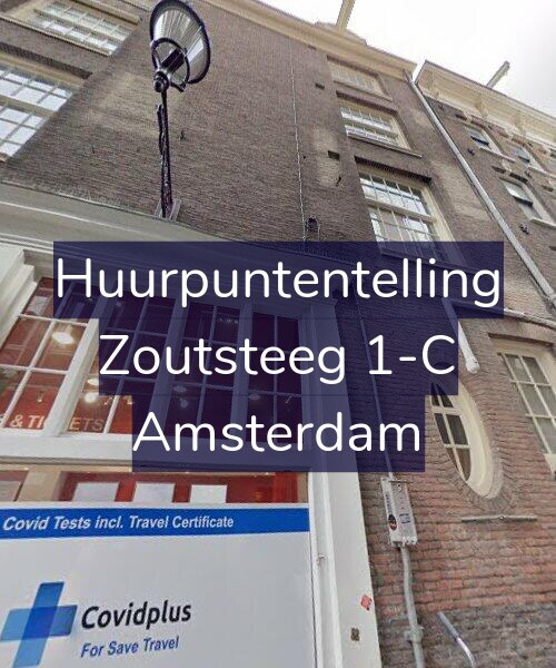 Foto gevel Huurpuntentelling voor Zoutsteeg 1-C, Amsterdam