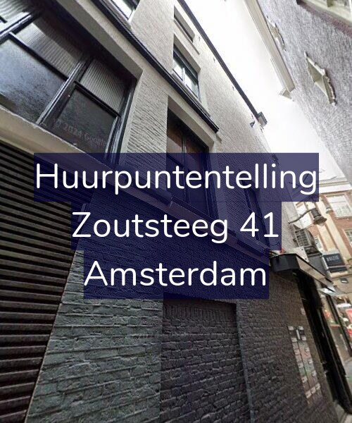 Foto gevel Huurpuntentelling voor Zoutsteeg 41, Amsterdam