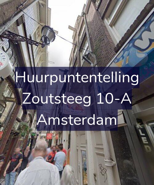 Foto gevel Huurpuntentelling voor Zoutsteeg 10-A, Amsterdam