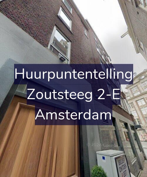 Foto gevel Huurpuntentelling voor Zoutsteeg 2-E, Amsterdam