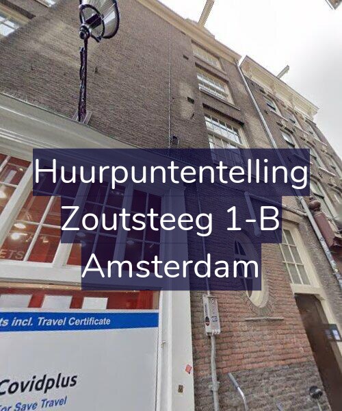 Foto gevel Huurpuntentelling voor Zoutsteeg 1-B, Amsterdam