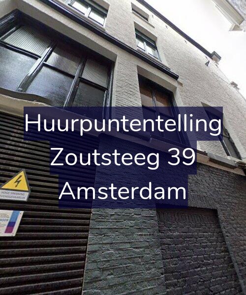 Foto gevel Huurpuntentelling voor Zoutsteeg 39, Amsterdam