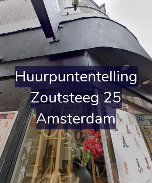 Foto gevel Huurpuntentelling voor Zoutsteeg 25, Amsterdam