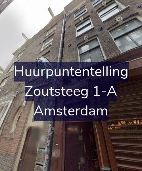 Foto gevel Huurpuntentelling voor Zoutsteeg 1-A, Amsterdam