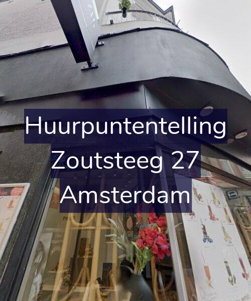 Foto gevel Huurpuntentelling voor Zoutsteeg 27, Amsterdam