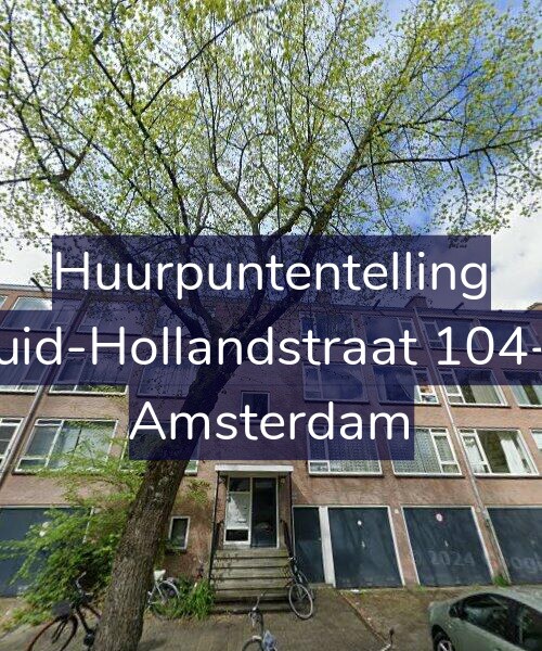 Foto gevel Huurpuntentelling voor Zuid-Hollandstraat 104-1, Amsterdam
