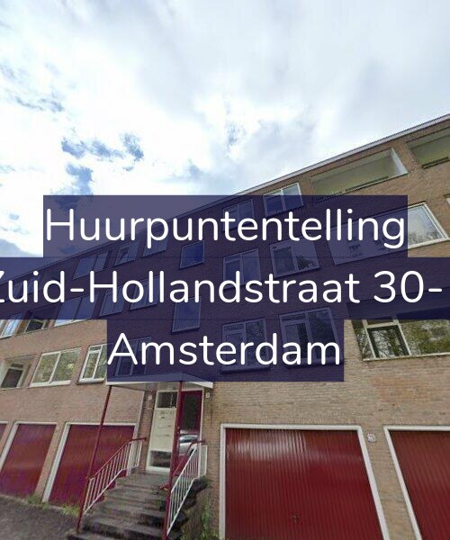 Foto gevel Huurpuntentelling voor Zuid-Hollandstraat 30-1, Amsterdam
