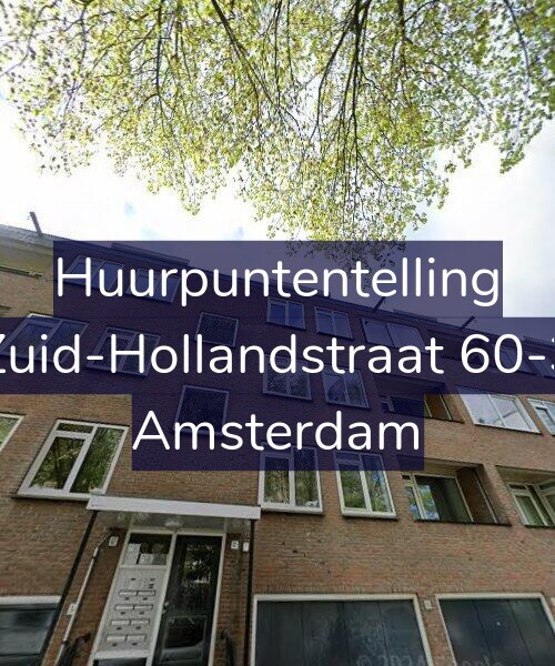 Foto gevel Huurpuntentelling voor Zuid-Hollandstraat 60-3, Amsterdam