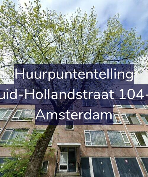 Foto gevel Huurpuntentelling voor Zuid-Hollandstraat 104-3, Amsterdam