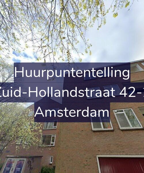 Foto gevel Huurpuntentelling voor Zuid-Hollandstraat 42-2, Amsterdam