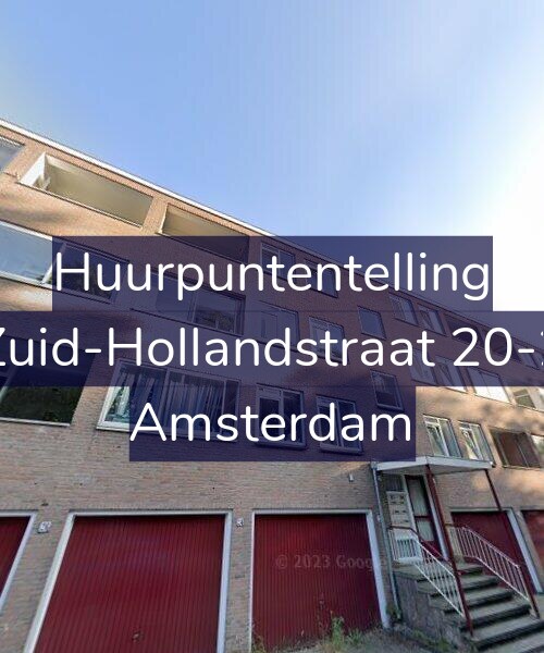 Foto gevel Huurpuntentelling voor Zuid-Hollandstraat 20-2, Amsterdam