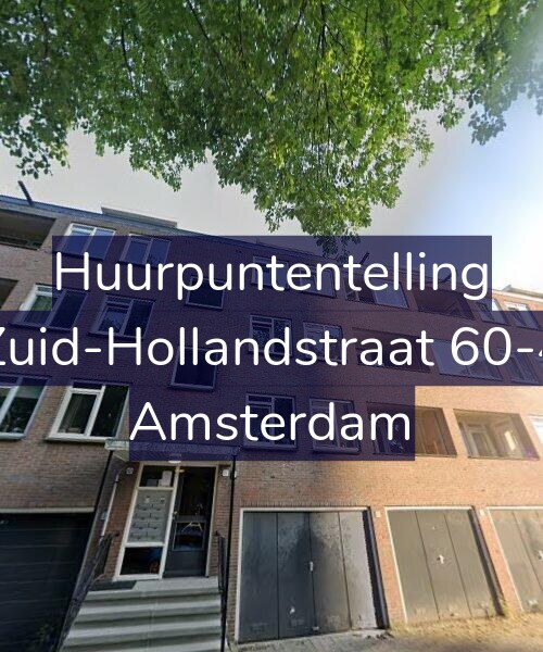 Foto gevel Huurpuntentelling voor Zuid-Hollandstraat 60-4, Amsterdam