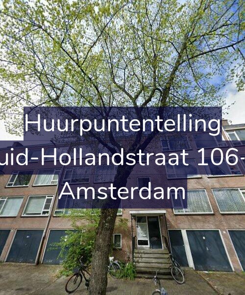 Foto gevel Huurpuntentelling voor Zuid-Hollandstraat 106-4, Amsterdam