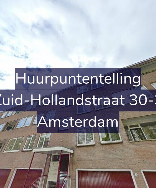 Foto gevel Huurpuntentelling voor Zuid-Hollandstraat 30-3, Amsterdam