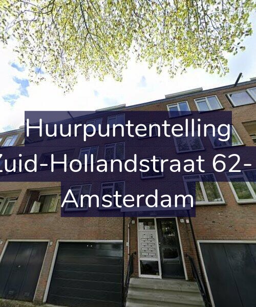 Foto gevel Huurpuntentelling voor Zuid-Hollandstraat 62-1, Amsterdam