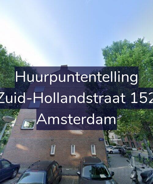 Foto gevel Huurpuntentelling voor Zuid-Hollandstraat 152, Amsterdam