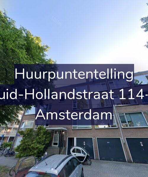 Foto gevel Huurpuntentelling voor Zuid-Hollandstraat 114-1, Amsterdam