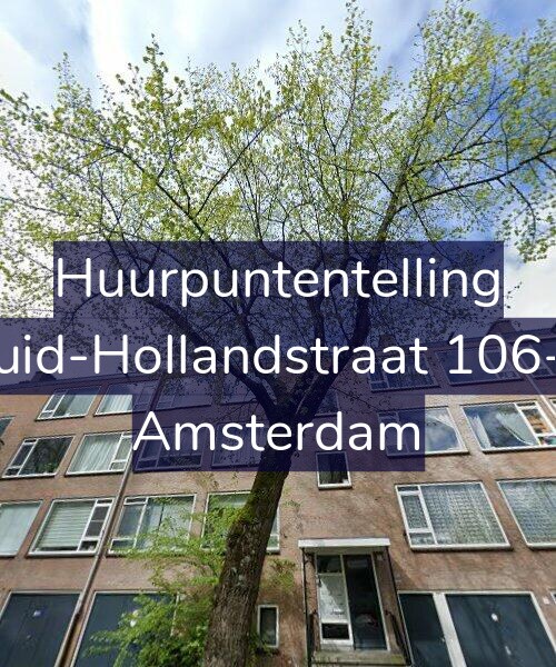 Foto gevel Huurpuntentelling voor Zuid-Hollandstraat 106-3, Amsterdam