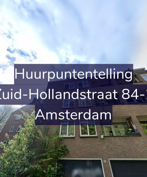 Foto gevel Huurpuntentelling voor Zuid-Hollandstraat 84-2, Amsterdam