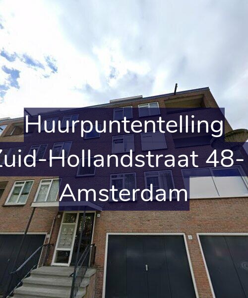 Foto gevel Huurpuntentelling voor Zuid-Hollandstraat 48-1, Amsterdam